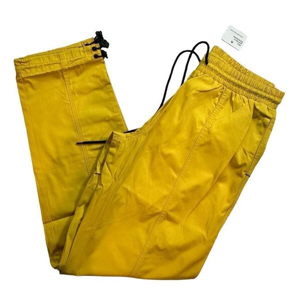 NWT EPTM USA Men’s Adjustable Elastic Cord Hyper Jogger Pants Yellow -Size Small - Picture 5 of 9
